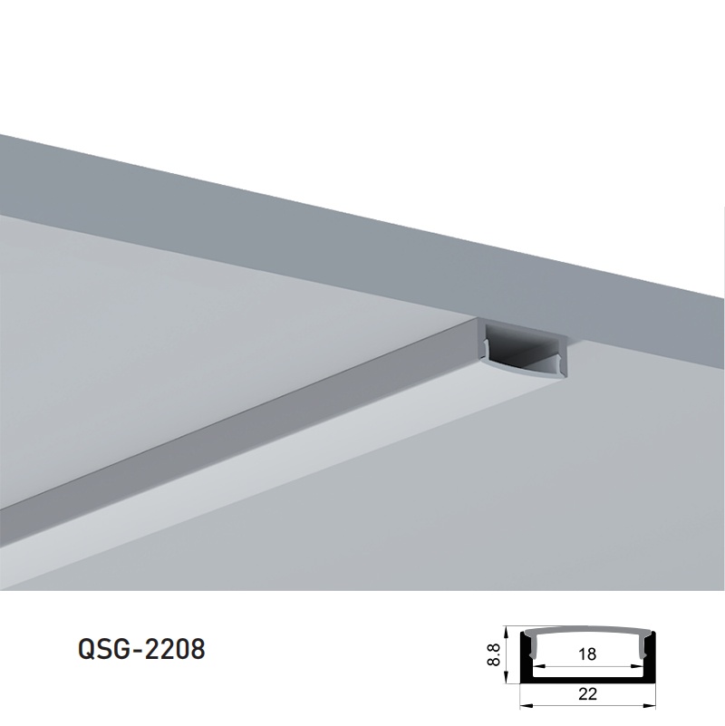 LED Diffuser Aluminum Profile For LED Strip Lighting With 18mm Inner Width LED Diffuser Aluminum Profile For LED Strip Lighting With 18mm Inner Width